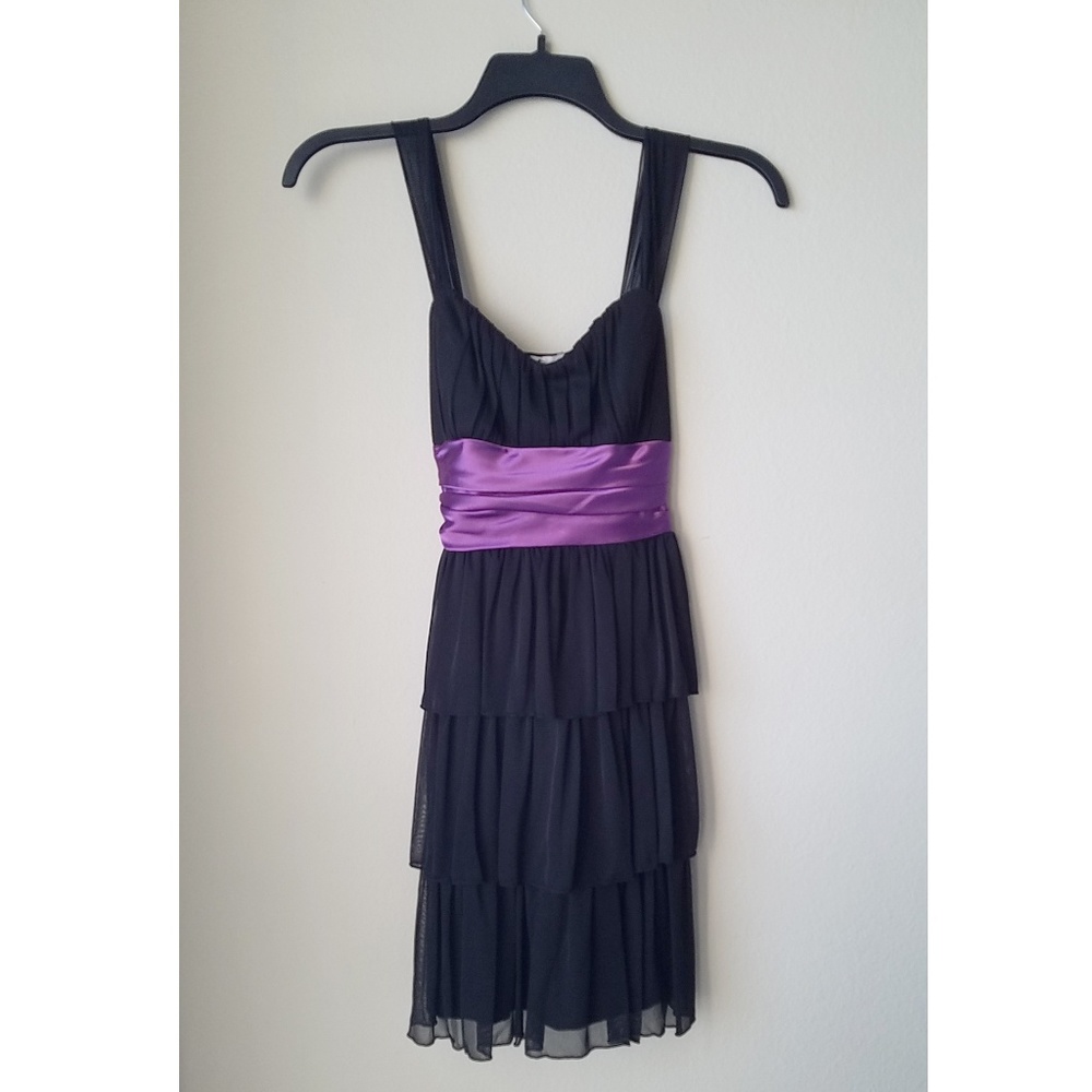 Black and Purple Dress